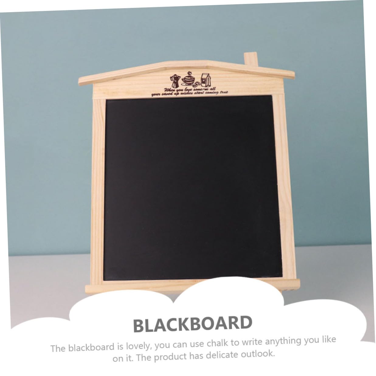 Zerodeko Magnetische Kleine Holztafel im Haus design Wiederverwendbare Kreidetafel mit Stabilem Standfuß Abwischbares Memoboard für Zuhause Büro Party und Dekoration