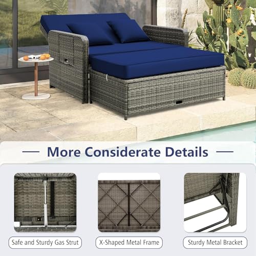 Ldaily MO70644-HW Moccha Outdoor Daybed thumb #4