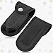 2 Packs Nylon Pocket Knife Sheath, Folding Knife Sheath, 4'' Multitool Case with Snap Closure and and Horizontal or Vertical Carry Belt Loop Black Knives Pouch for Outdoor or Daily Use