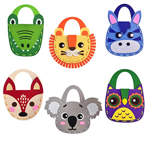 Flying-Childhood-6Pcs-Toddlers-Craft-Kit-Sewing-Jungle-Animal-Bags-Kids-DIY-Arts-and-Crafts-Toddler-Projects-Preschool-Kindergarten-Party-Activities-Supplies-Gifts-Ages-3 Flying-Childhood-6Pcs-Toddlers-Craft-Kit-Sewing-Jungle-Animal-Bags-Kids-DIY-Arts-and-Crafts-Toddler-Projects-Preschool-Kindergarten-Party-Activities-Supplies-Gifts-Ages-3