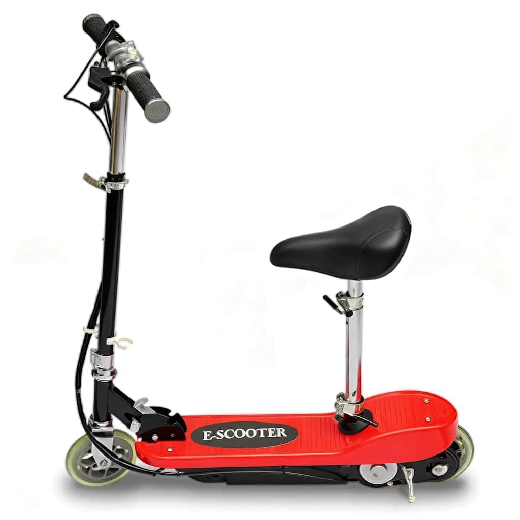 Trottinette Électrique Enfant, Trottinette Pliable pour Enfant Moteur 120W Max 12Km/h Rouge