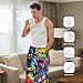 Game Mens Pajama Pants Pjs Bottoms Fashion Graffiti Video Game Mens Lounge Pants Soft Lightweight Sleep Pajama Bottoms For Men With Pockets Drawstring Medium