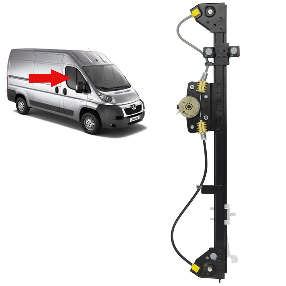 STARKIT PERFORMANCE Alzacristallo compatibile per Jumper, Boxer e Ducato (dal 2006) ALZAVETRO ANTERIORE DESTRO (passeggero) 1368921080, 1368917080