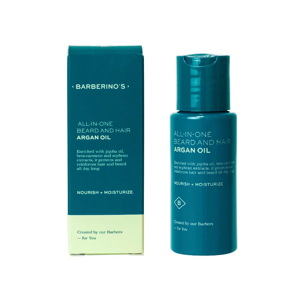 Barberino's Olio di Argan per Barba e Capelli - Idratante e Nutriente per Barba e Capelli - 50ml