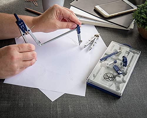 Drafting Compass For Geometry Set - Drawing Compass Geometry Set For Drafting, Math And Making Circles With Large Extension Beam For School, Drafting, Engineering And Architecture #TOP2