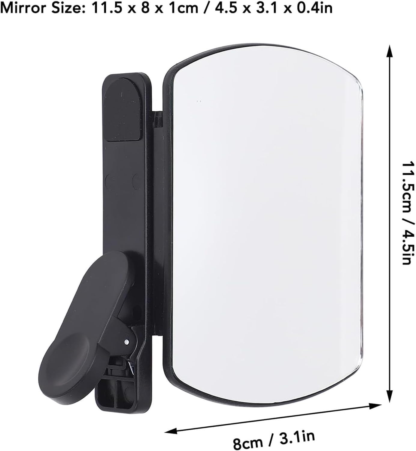 Spiegeleffekt-Objektiv – Erfassen Sie Sofort Atemberaubende Reflexionen, Spiegelreflexions-Clip-Kit Für Smartphone-Kameras, Verstellbare Klappspiegel Aus HD-Glas Für Smartphone-Fotografie