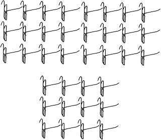 Cabilock 60 Pcs Heavy Duty Hook Black Hooks for Hanging Metal Hooks Hanger for Supermarket Heavy-Duty Hooks Display Prop Hooks Iron Hooks Hook up Wire Hook Earth Tones