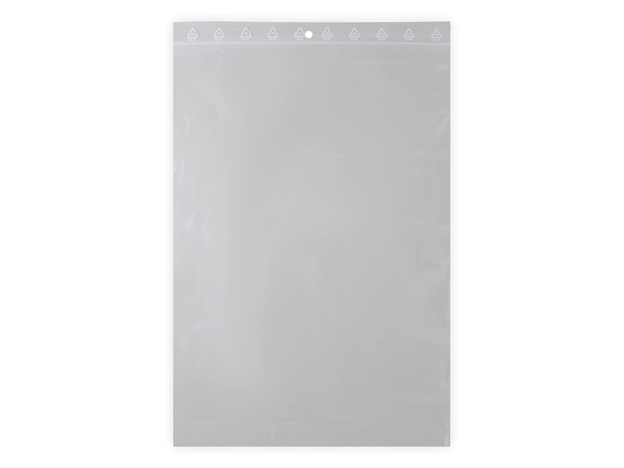 Lot de 500 sachets 250 x 320 mm fermeture zip Transparent. Sachet fermeture zip 25 x 32 cm 50u sac plastique compatible alimentaire et congélation de marque UNIVERS GRAPHIQUE REF UGZ250320