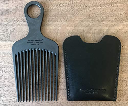 Peine Carbono Detangling Negro 15 cm miniatura 2