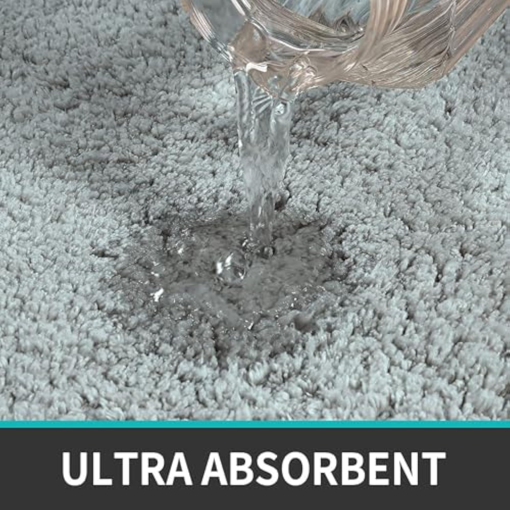 Soft Microfiber Bath Mat, Quick Dry Water Absorbent