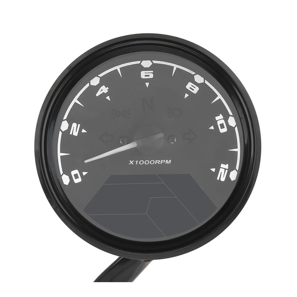 Contachilometri Tachimetro Da Pannello Per Moto Quadrante Universale Per Visione Notturna Contachilometri LED Indicatore Digitale Multifunzione Contagiri Misuratore Di Carburante