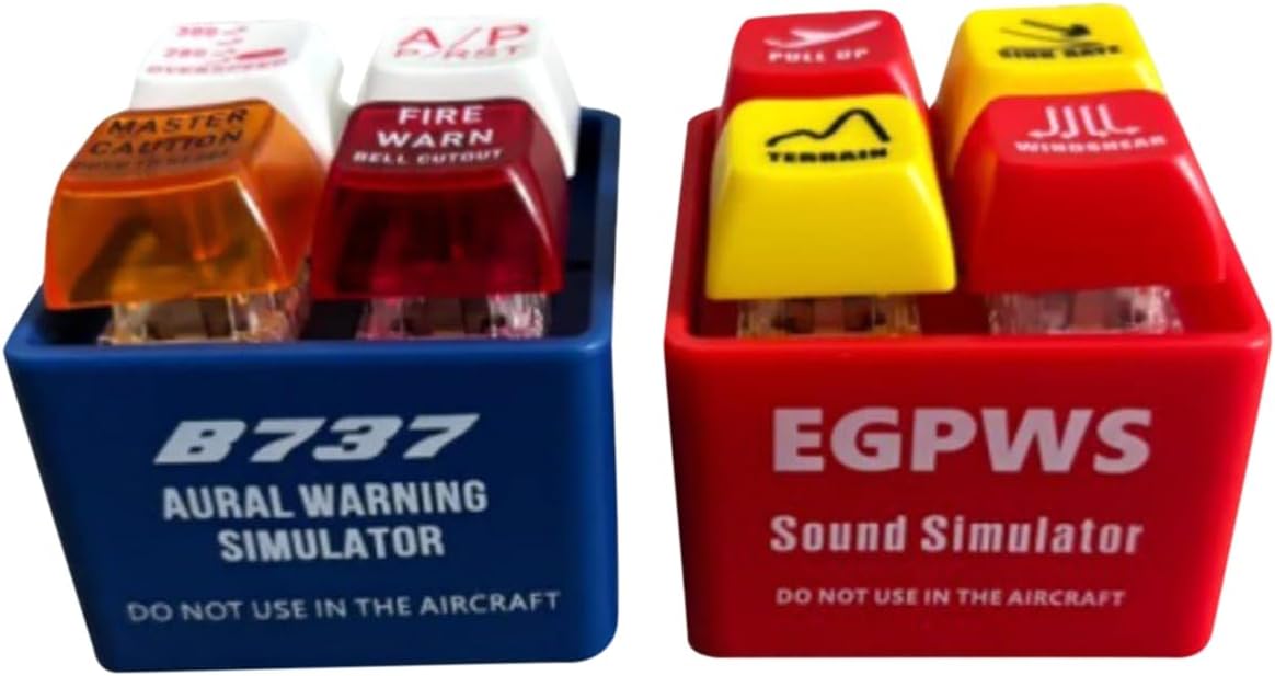 Voice Second Generation EGPWS Warning Sound Emulator 2pc for Pilot Crew Refresher