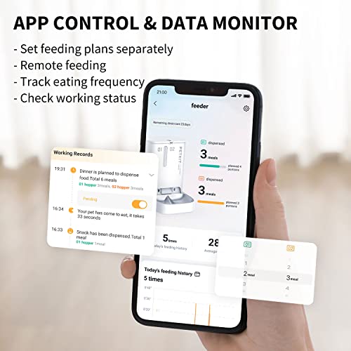 PETKIT Fresh Element Gemini Automatic Pet Feeder Features