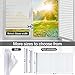 Viseeko Blinds Style Window Privacy Film, Decorative Frosted Static Clings for Glass Windows, Anti UV Vinyl Coverings Film for Home,Glass Door,Bathroom,Office 17.5 x 78.7 Inch