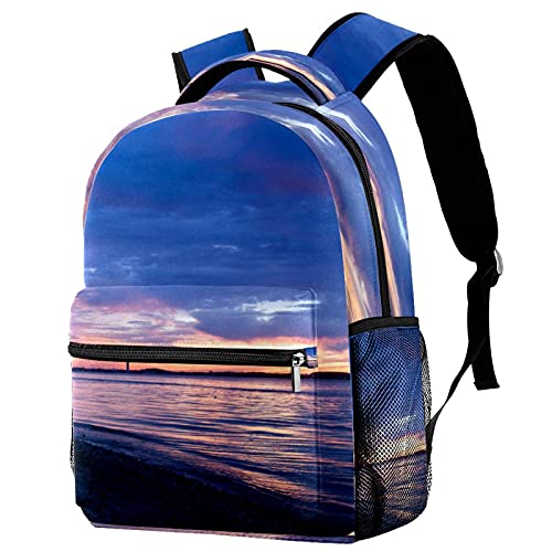 Sac à dos de voyage camping et plage bleu idéal pour les sorties estivales des enfants