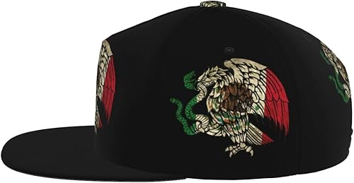 Miniatura 3 de Mexican Eagle Flat Bill Sombreros para Hombres Snapback Sombreros para Hombres Gorra de camionero Gorra de béisbol Gorra de Juegos de ala ajustable