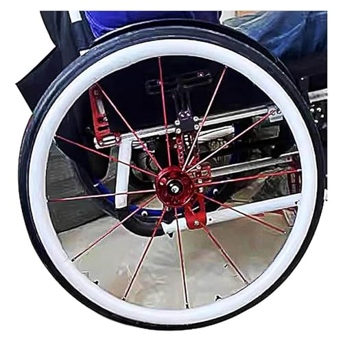 FBMCKPRZ 車椅子タイヤカバー, 22/24インチ 車椅子プッシュリング保護カバー, 滑り止め耐摩耗性 車椅子プッシュリング保護カバー, さまざまな色をご用意しています 車椅子プッシュリング保護カバー,white-24inX2pc