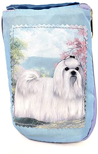 Maltese Foldable Tote Bag - Durable and Waterproof - Zippered Tote for Women - Amazing Art - Perfect for Maltese Owners