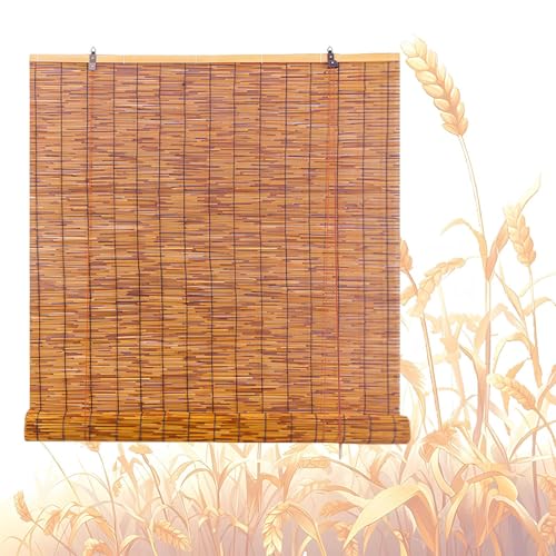 Store Bambou Exterieur pour Terrasse, Store Enrouleur Bambou Imperméables, Rideau De Roseau pour Fenêtres, Stores Romains en Bambou Imperméables pour Jardin...