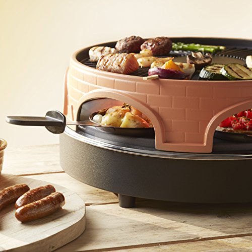 Emerio Pizza Oven, Pizzcarette het origineel, 3-in-1 pizza-raclette-grill, gepatenteerd design, voor mini-pizza, echt familieplezier voor 6 personen, PO-113255.4 - Image 5