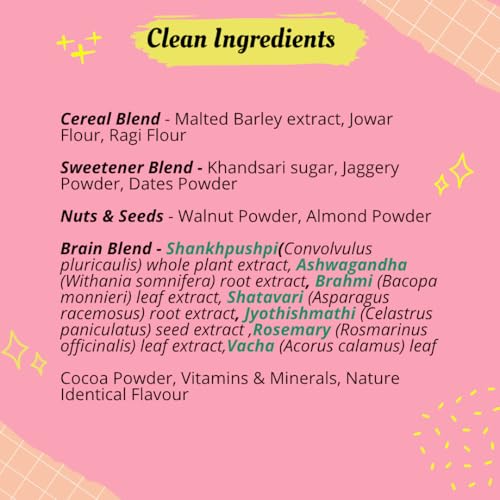 BRAINIFY by Better Herbs Nutri Drink Powder | 7 Herbs + Millets + Nuts (350G) - Image 10 thumbnail