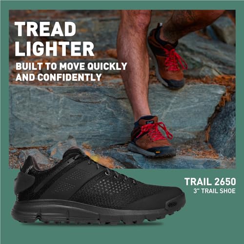 Image of Danner Trail 2650 Hiking Shoes for Men - Durable Suede, Lightweight Textile with Breathable Mesh Lining, Ortholite Footbed & Vibram Traction Outsole
