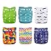 Babygoal Baby Adjustable Reuseable Pocket Cloth Diaper Nappy 6pcs+ 6 Inserts 6FN06