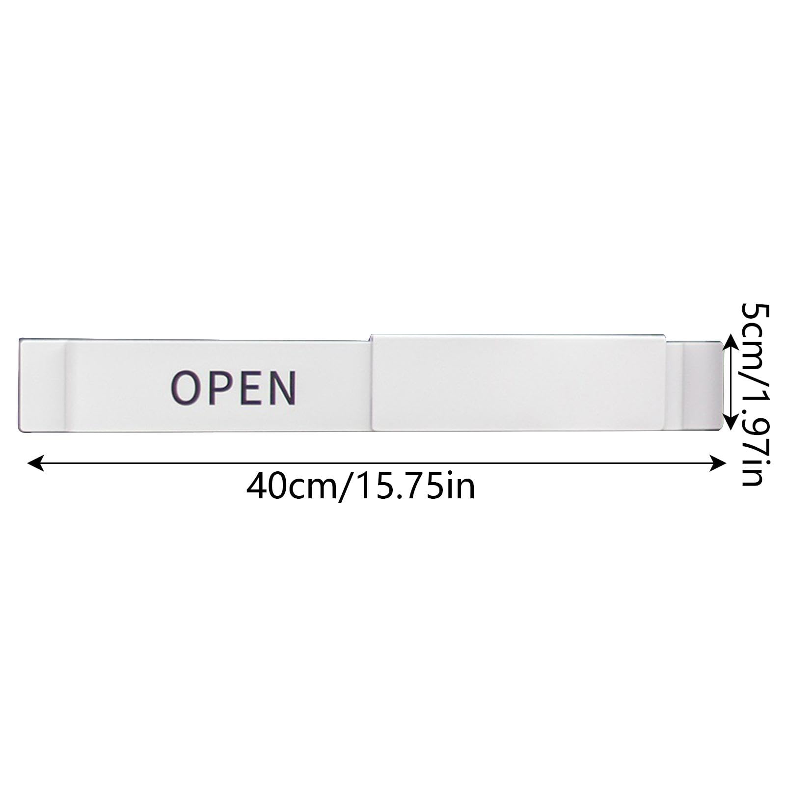 Segnale scorrevole per porta, con scritta in lingua inglese "Open Close Slider", per la privacy, con testo trasparente, facile da usare, per una comunicazione
