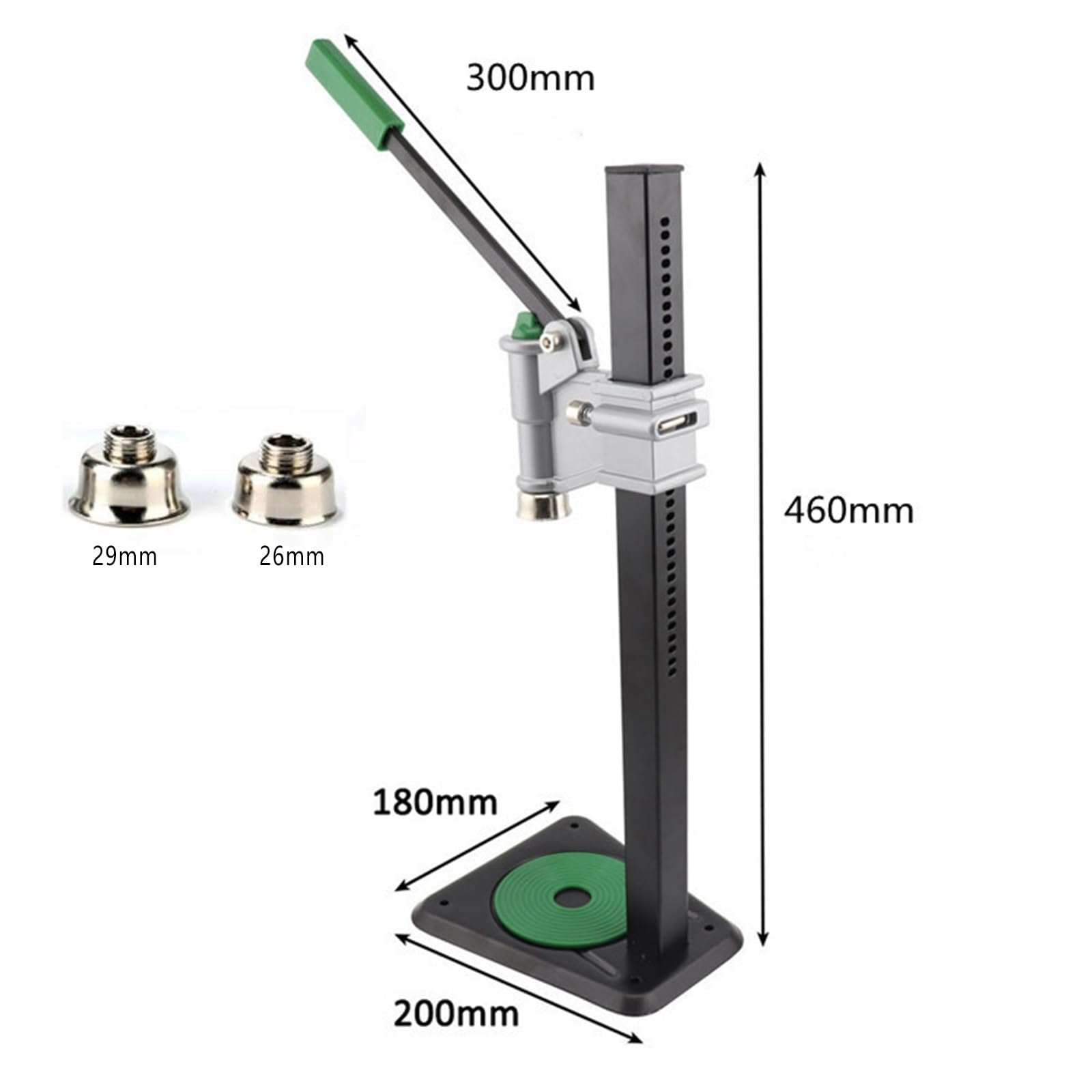 Taponadora Manual de Botellas de Banco, máquina taponadora de Cerveza de 26 mm y 29 mm, Altura Ajustable, Herramienta para sellar Botellas, taponadora de Coronas