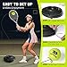 LOYPEXE Tennis Practice Rebounder Tennis Trainer Set Solo Tennis Trainer with String Practice Equipment 3 Replacement Rebound Balls Portable Tennis Practice Equipment for Adults Kids Beginners