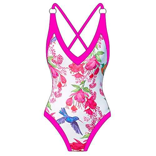 Maillot de bain une pièce femme dos bas drapé maillot gainant col V taille M