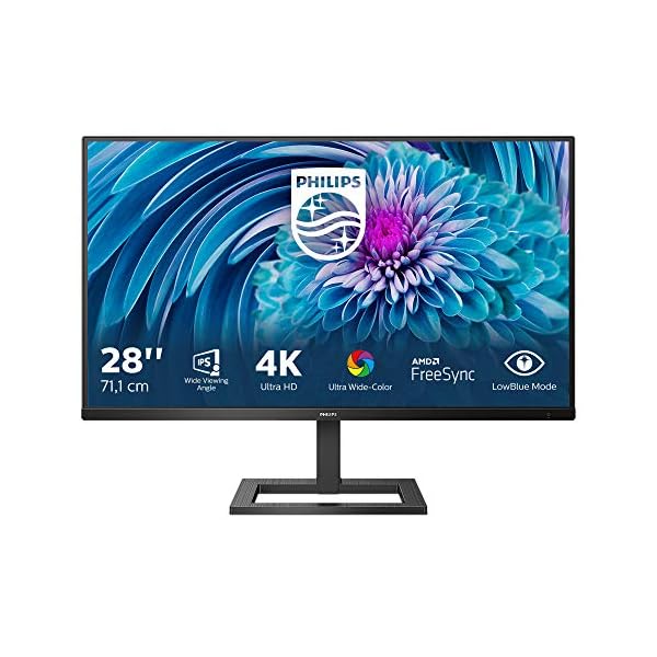 Philips 288E2A/00- Monitor de 28" UHD (3840x2160, IPS, 16:9, HDMI 2x2.0, Displayport, 300 cd/m, 4ms, FlickerFree), negro