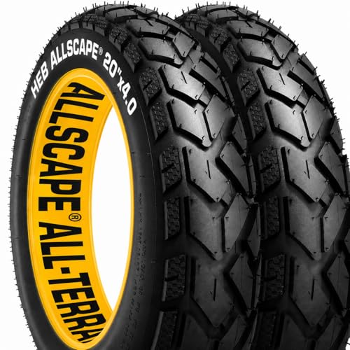 HEB ALLSCAPE 20x4 inch E-Bike Fat Tire, Puncture...