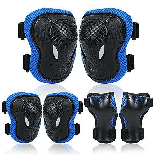 flintronic Protection Roller Skateboard Cyclisme Vélo Enfant Sets de Protection Coudières Genouillère Protège-Poignets,Scooter Confortable Et Facile à...