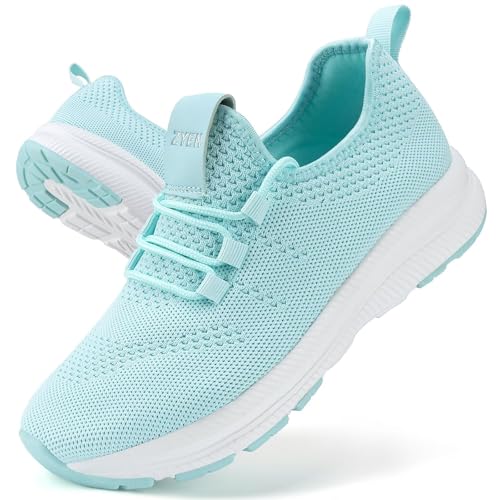 Image of ZYEN Wide Toe Box Shoes Women Non-Slip Ultra Light Running Sneakers Extra Wide Feet Arch Support Walking Shoes Tennis Diabetes Breathable Gym Workouts 6-12
