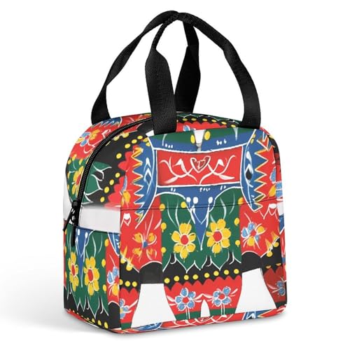 BVKWNTSA Zaino da donna alla moda con corridore svedese Dala Horse Folk Princasual da donna, per soddisfare le esigenze di viaggio, una scelta alla moda e versatile, Stile:, 22*20*13cm