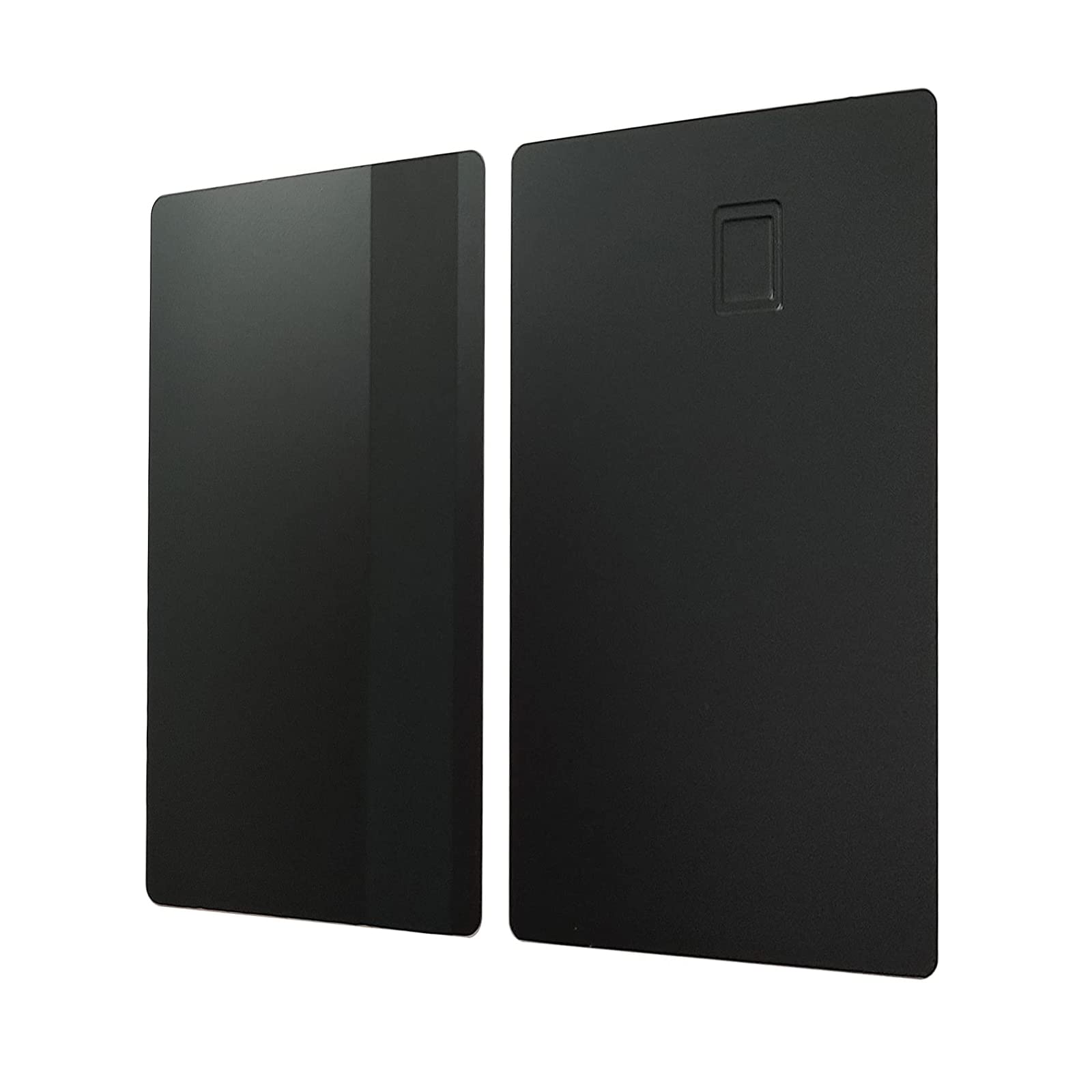 ZJchao Business Card Blanks, DIY Metal Business Cards Blanks with 4442 Chip Slot and Magnetic Stripe for Office Name Cards