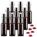 YEBODA 12 oz Amber Glass Beer Bottles for Home Brewing with Flip Caps, Case of 9