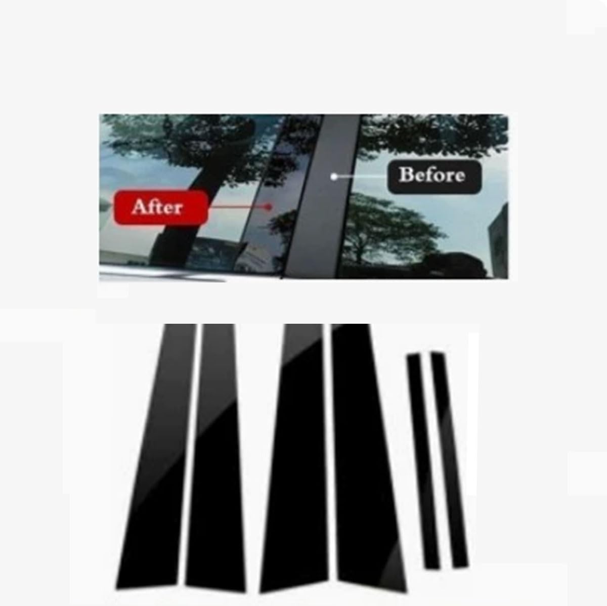 Copri Montante Centrale per Auto, Compatibile per Chrysler 300C 2011-2021 6pcs, Accessori per Auto