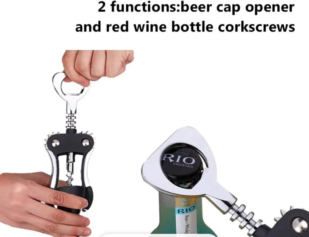 Opener, Bottle Opener, Bottle Stopper, Corkscrew, Wine Opener, Wine Stopper, Wine Bottle Opener, with, Bottle Stopper,Cork - Image 3