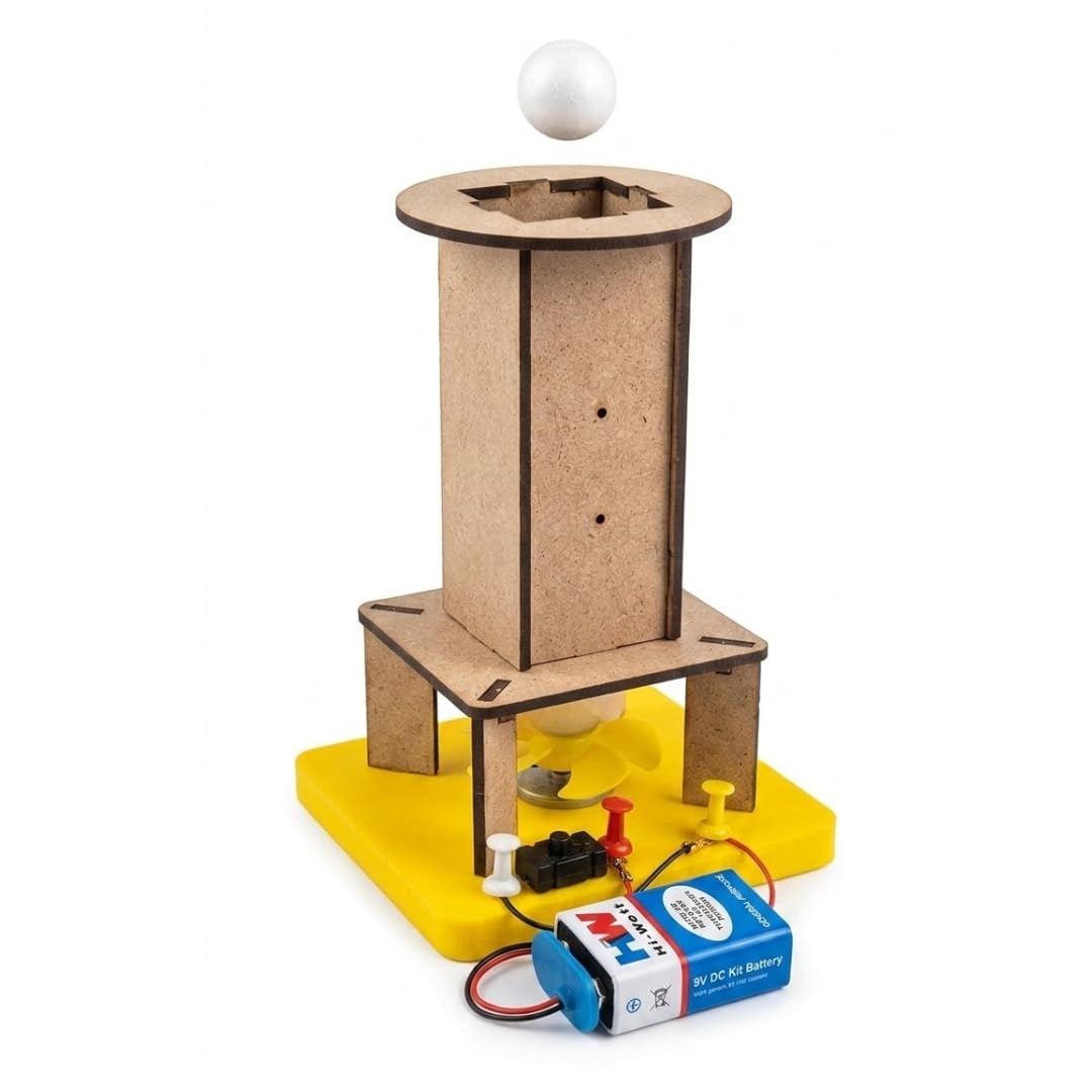 ERH India DIY Bernoulli Principle Air Suspension Ball Working Model Physics Science Project Kit for School Students STEM Educational Learning Experiment-picture-32