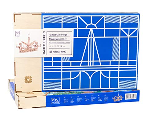 Wise Elk - Pedestrian Bridge Wooden Mechanical 3D Model Building Kit