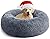 YOJOGEE Calming Donut Dog Bed for Medium Small Dogs Cats, Fluffy Anti Anxiety Dog Beds Washable Puppy Bed Non-Slip Plush Cuddler Warming Round Faux Fur Pet Bed