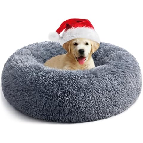 YOJOGEE Fluffy Calming Donut Dog Bed Cover