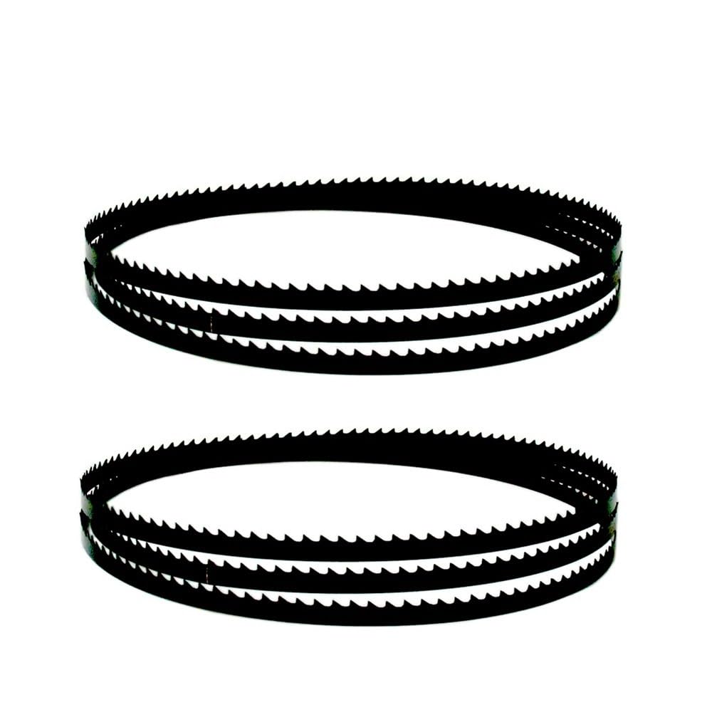 Lot de 2 lames de scie à ruban en carbone 2240 mm x 6,3 mm 3 4 10 14 TPI Outils de travail du bois for METABO BAS 315/316/317/318(4TPI,0.35mm)
