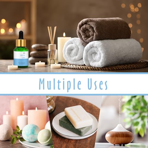 Image of Coastal Linen Fragrance Oil, MitFlor 30ml Single Scented Oils, Large Size Premium Grade Fragrance Oil for Soap & Candle Making, Aromatherapy Diffuser Oils, Clean & Fresh Scent for Home