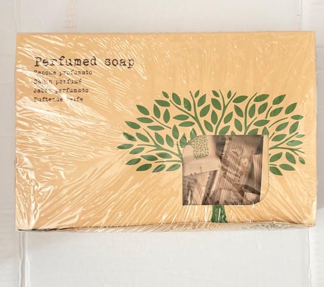 Saponetta profumata flow pack Confezione 150 pezzi 10 grammi Linea Cortesia Hotel Natura carta Bio