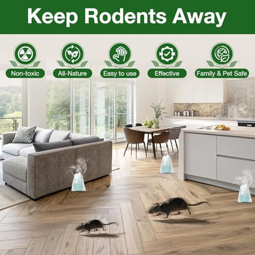 Image of Rat Repellent for Car Home Mouse Repellent Peppermint Oil to Protect Wires in Car, Bike & Truck Engine No Kill Only Repels Home Indoor-Outdoor Garage Rat Controller Rodents Out of Car (10)