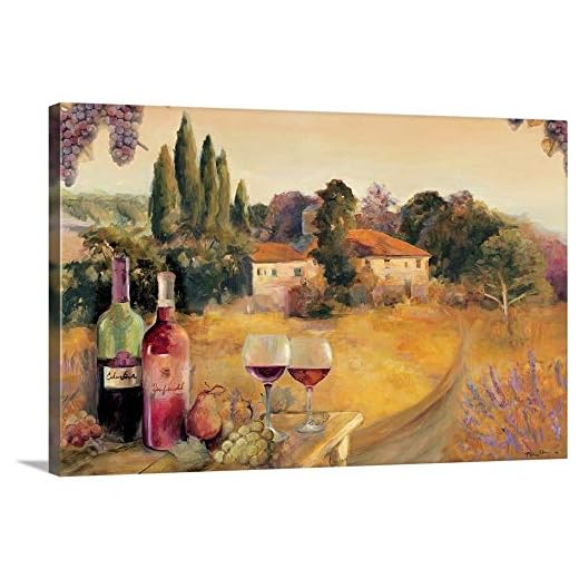 Spoleto Afternoon Canvas Wall Art Print, 24"x16"x1.25"