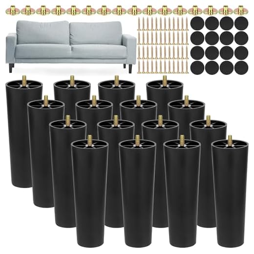 TURSTIN 16 Pack Plastic Furniture Legs